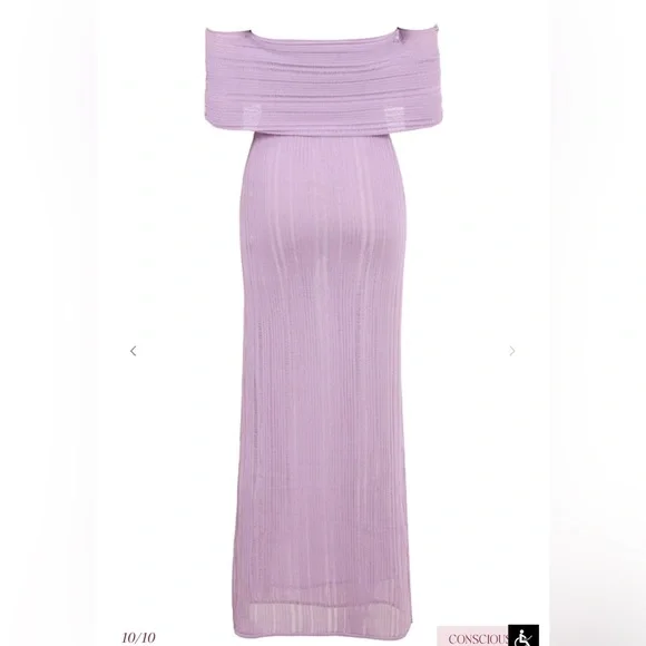 HOUSE OF CB   MICAH
Orchid Ladder Knit Maxi Dress - Picture 7 of 9